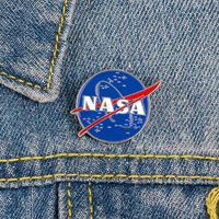 Classique NASA alliage broche astronaute espace vêtements décoration aérospatiale accessoires émail épinglette