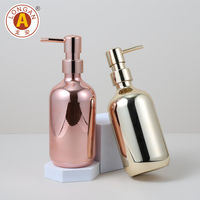 Longan vente en gros 500ml argent vide PET pompe distributeur bouteille pour Lotion shampooing revitalisant lavage du corps savon liquide