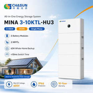 CHASUN 15kWh Sistema ESS Todo en Uno Apilable de 3 Módulos MINA con Inversor Híbrido de 4.2kW, 3 MPPT, 18A, IP20, 63A, Respaldo de 10 Minutos, Apilamiento - Product Image 1