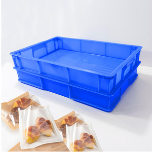 <b>Plastic</b> Shallow Rectangle Storage Bin 12B3A35A5304356 Turnover Box For Food <b>Container</b> Eco Friendly Industrial Use - Product Image 1