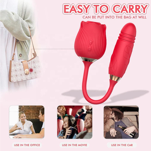 Masajeador con Interruptor de Modo de Presión Única, 10 Velocidades, Succión, Lamido, Expansión Telescópica, Recargable, Impermeable, Juguete para Mujeres - Product Image 2