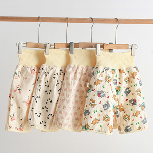 Pantalon d'entraînement pour bébé en pur coton avec jupe de couche étanche imperméable à l'eau coussin de couche de nuit lavable imprimé renforcé de classe - Product Image 1