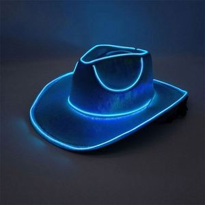 Sombrero de Vaquero Estilo Occidental con Luces LED, Sombreros de Vaquera Coloridos al por Mayor, Sombrero de Vaquero Luminoso - Product Image 6