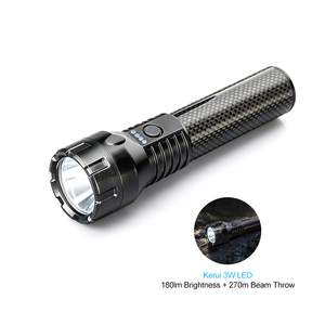 Linterna LED de Alto Rendimiento de Fibra de Carbono WOSEN para Senderismo, Camping, Patrullaje, Emergencias, Recargable - Product Image 1