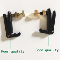 Black 4/4 3/4 1/2 1/4 Violin Fine Tuner Strings Hook Pegs Violin String Plate for Stringed Instrument Accessories