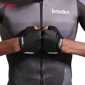 Bcodun Cycling Gloves <b>Half</b> Finger Breathable Mesh Unisex Bicycle Riding Gloves Shock Absorption Anti <b>Slip</b> Summer Glove - Product Image 4
