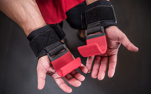 Ganchos de Levantamiento de <span class=keywords><strong>Pesas</strong></span> Profesionales para Entrenamiento de Fuerza con Barra, Resistentes, Mate, con Logotipo Personalizado - Product Image 2