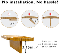 Nouveau plateau de rangement pour canapé en bambou, design européen, forme ovale, facile à nettoyer, pour salon, plateau à collation et petit-déjeuner, plateau de rangement pour fruits et espaces vides sur canapé