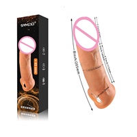 Manchons de pénis en silicone liquide creux, souples, étanches, portables, pour l'agrandissement et l'amélioration de l'expérience sexuelle, sensation de toucher réel