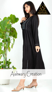 <b>Plus</b> <b>Size</b> Maillard Style Cotton Midi Dress for Women – Pleated Tank Tunic Dress with Silk Screen Print and Casual Fit - Product Image 2