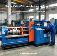 Banco de Pruebas de Presión para Válvulas Horizontales DN400, Máquina de Prueba Hidrostática con Fijación Axial por Tornillo