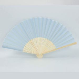 Éventail pliant portable en bambou et papier, sculpté et peint, motif d'art populaire, idéal pour les fêtes, festivals ou promotions - Product Image 2