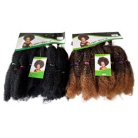 Extensions de fausses locks afro bouclées de 14 pouces, en vrac, à trame unique, pré-étirées, cheveux à tresser Yaki, torsades légères Spring Twist