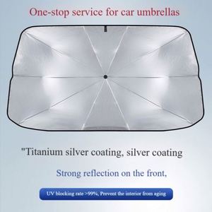 Parasol de voiture pliable personnalisé avec logo, protection UV, pare-soleil pour pare-brise de voiture, vente chaude - Product Image 3