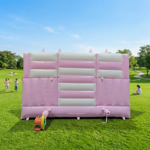 Castillo Inflable Rosa de Grado Comercial con Tobogán y Piscina para Fiestas de Cumpleaños, Bodas, Eventos al Aire Libre, Alquiler - Product Image 4