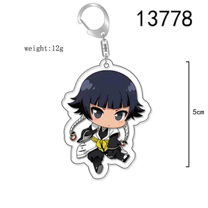 Porte-clés en acrylique Anime <span class=keywords><strong>BLEACH</strong></span>, figurines Kurosaki Ichigo, Kuchiki Rukia, <span class=keywords><strong>Zaraki</strong></span> Kenpachi, Kuchiki Byakuya, cadeaux mignons, vente en gros - Product Image 3