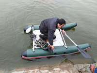 Bateau de pêche pour 1 personne / catamaran gonflable / bateau de pêche au leurre