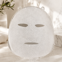 Masque facial en tissu non tissé Y287 en fibres de Tencel super douces, protéines de fromage, cellulose et soie cupro pour soins de la peau