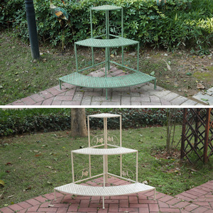Soporte de plantas de Metal Natural para exteriores, estante de flores moderno a prueba de polvo - Product Image 5