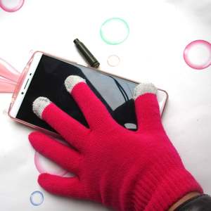 Gants magiques solides capacitifs téléphone portable Smartphone textos gants à écran tactile tricot chaud hiver chaud mitaines chaudes - Product Image 6