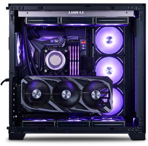 Boîtier PC Gaming Full Tower Lian Li O11D <span class=keywords><strong>EVO</strong></span> RGB avec double bande lumineuse ARGB, rangée de refroidissement 420 au dessus et 10 positions de ventilateurs - Product Image 1