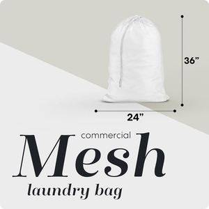 Extra-large Drawstring Polyester <b>Laundry</b> <b>Bag</b> Color-protecting <b>Mesh</b> Storage <b>Bag</b> for Washing Machines Shoppingmodern Minimalist - Product Image 1