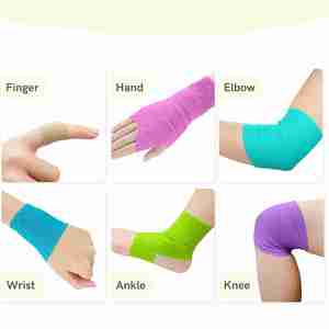 Sports Bandage Non-Woven Fabric Self-Adhesive Medical <b>Knee</b> Support Pad Finger Ankle Palm Breathable Feature for Sports <b>Exercise</b> - Product Image 1