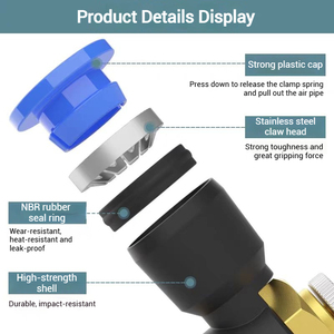 Connettore Rapido Interruttore di Velocità Cilindro Pneumatico Regolabile M5 Nuova Condizione Valvola a Farfalla in Rame Raccordo Pneumatico -5~60C - Product Image 3