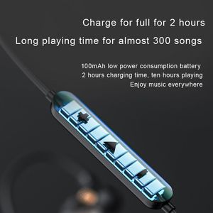 Earphone Nirkabel Portabel BX-02 Tahan Air Headset Gaming Olahraga Headphone Latensi Rendah Dynamic <span class=keywords><strong>Neckband</strong></span> BT Earbuds - Product Image 5