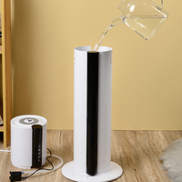 Humidificateur d'air électrique ultrasonique 8L grande capacité avec contrôle tactile, diffuseur d'aromathérapie et désinfection pour la maison
