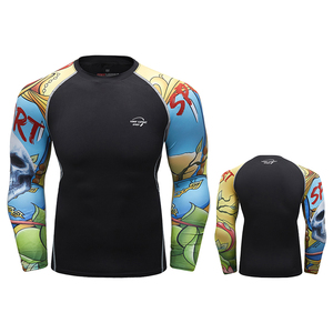เสื้อรัดกล้ามเนื้อสำหรับผู้ชาย Cody Lundin พร้อมโลโก้แบบกำหนดเอง - ป้องกันแสง<span class=keywords><strong>แดด</strong></span> UPF50+ ระบายอากาศได้ดี แห้งเร็ว แขนยาว - Product Image 5