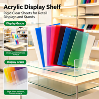 Plaque acrylique colorée sur mesure, résistante au stress, écologique, imperméable, pour affichage en musée et comptoir commercial