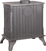 Estufa de Leña de Hierro Fundido, Horno Moderno Ecológico y Seguro para Uso en Interiores/Exteriores, Tamaño Pequeño, Garantía de 3 Años, Gnee Garden