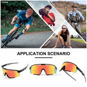 Manufacturer Flat Top PC Polarized Cycling Glasses UV400 Oversized <b>Men</b> Pickleball Baseball Sports Sunglasses Full Rim Mirror - Product Image 5