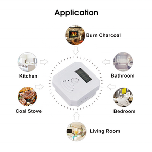 Yüksek duyarlı minyatür LCD zehirlenme gaz sensörü Mini CO dedektörü karbon monoksit alarmı dedektörü seyahat için - Product Image 3