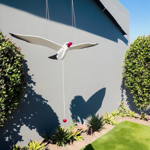 Décoration suspendue <span class=keywords><strong>mobile</strong></span>, décor nautique, décorations d'oiseaux pour la chambre d'enfant, idéal pour la terrasse, le balcon, les mariages, les fêtes, jouets en <span class=keywords><strong>bois</strong></span> en forme de mouettes volantes - Product Image 6