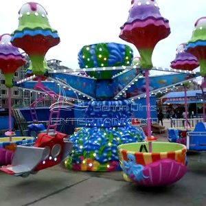 Centro comercial interior para niños, parque temático de atracciones al aire libre, atracción de feria, paseos de carnaval, carrusel divertido, medusas felices a la venta - Product Image 3