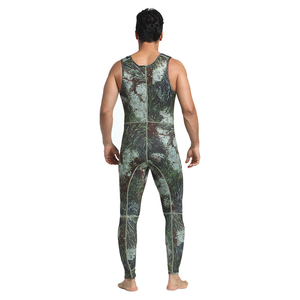 Protection de sécurité Combinaison de pêche Néoprène naturel 3mm 5mm 7mm Chaud Camouflage À Capuche Chasse Combinaison De Plongée Combinaison - Product Image 3