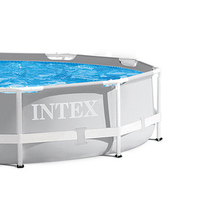 <span class=keywords><strong>Piscine</strong></span> hors sol ronde <span class=keywords><strong>INTEX</strong></span> 26700 gonflable, gris clair, 10 pieds x 30 pouces, piscines grandes, cadre <span class=keywords><strong>pour</strong></span> adultes, <span class=keywords><strong>piscine</strong></span> extérieure - Product Image 4