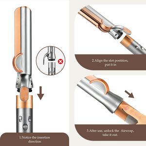 Boquillas de Aluminio para Estilizador de Cabello con Flujo de Aire, Alimentadas por Batería, HS01/HS05/HS08, Protección de Apagado Automático para un Peinado Suave y Menos Daño al Cabello - Product Image 6