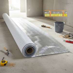 Membrane d'<span class=keywords><strong>isolation</strong></span> <span class=keywords><strong>thermique</strong></span> et <span class=keywords><strong>de</strong></span> barrière contre la vapeur, matériaux d'<span class=keywords><strong>isolation</strong></span> <span class=keywords><strong>thermique</strong></span> 1,5x50m - Product Image 1