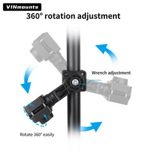 VINmounts Support LiveScope multi-mode marin pour Garmin LVS62/LVS62, pôle transducteur sonar réglable rotatif 360° pour bateaux - Product Image 4