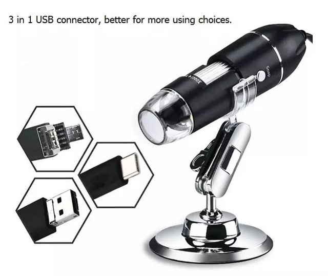 USB Microscope Microscope Camera Microscopes Prices with 8 Adjustable LED Lights for Android