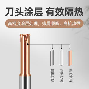 Integrated Tungsten Carbide 60-Degree Thread End <b>Milling</b> <b>Cutter</b> Metric Fine Coarse Thread Stainless Steel Spiral Groove Cutting - Product Image 5