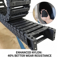 Chaîne porte-câbles silencieuse en nylon PA66 certifiée CE Yodel à faible bruit pour machines d'emballage