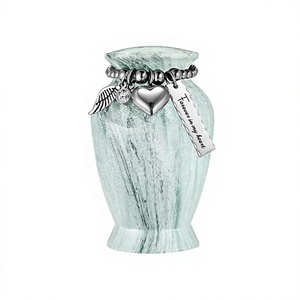 Urne funéraire personnalisable en forme d'aile argentée, design tendance, pour cendres d'adultes, récipient commémoratif pour cendres d'adultes. - Product Image 2