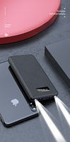 Kingstar usine vente Portable mode petite banque d'alimentation mince 20000mah intégré 4 câbles