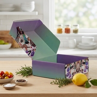 Boîtes d'expédition en carton ondulé recyclable, extra larges, épaisses et robustes, avec impression de logo personnalisée, pour les faux cils cosmétiques