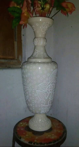 Vase à fleurs en résine artisanale de luxe, vase de sol moderne de luxe pour la décoration de la maison et de l'hôtel - Product Image 4