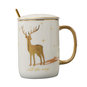 <span class=keywords><strong>Tazas</strong></span> Modernas de Cerámica con Asa Dorada, Pintura en Lámina de Oro Real de 24k Heraeus Alemania, Logotipo Personalizado Completo, Alta Calidad - Product Image 3